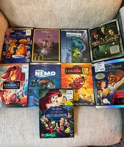 Lot of 10 Disney Platinum Edition Lion King Little Mermaid NEMO FREE SHIP - Picture 1 of 2