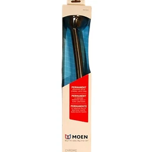 NEW NIB MOEN DN2160CH Curved 6’ Shower Rod with Pivot Flange Bright Chrome - Picture 1 of 2