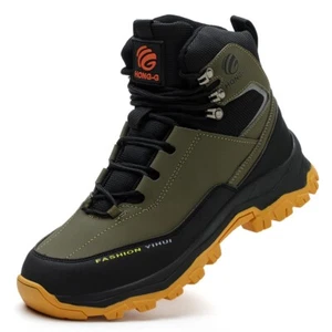 Mens Roofing Shoes Safety Shoes Work Boots Sneaker Steel Toe Boot Wear Resistant - Picture 1 of 23