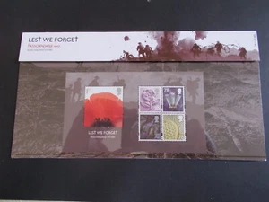GB 2007 Lest We Forget Edición 2 M/Hoja Presentación Pack No. 405 Face Val £4,47 - Imagen 1 de 1