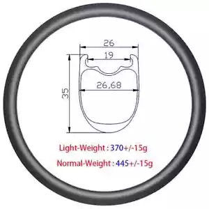 700c Carbon Disc Brake Road Bike Rims 35mm Depth 26mm Width Clincher Tubeless - Picture 1 of 14