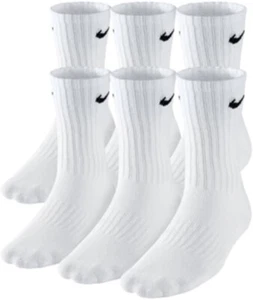 Nike Kids' Performance Crew Socks Cushioned, Size 5-7, 3/6 Pairs - Picture 1 of 4