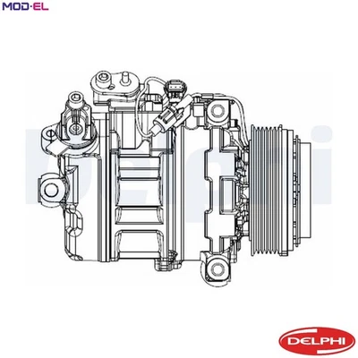COMPRESSOR AIR CONDITIONING CS20547 FOR N52B25/N53B25A 2.5L N52B30A 3.0L 6cyl - Image 1 of 4