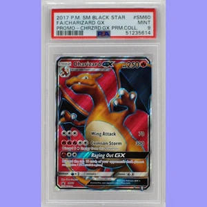 Pokemon Charizard GX Holo Full Art SM60 Premium Collection Promo PSA 9 MINT - Picture 1 of 4