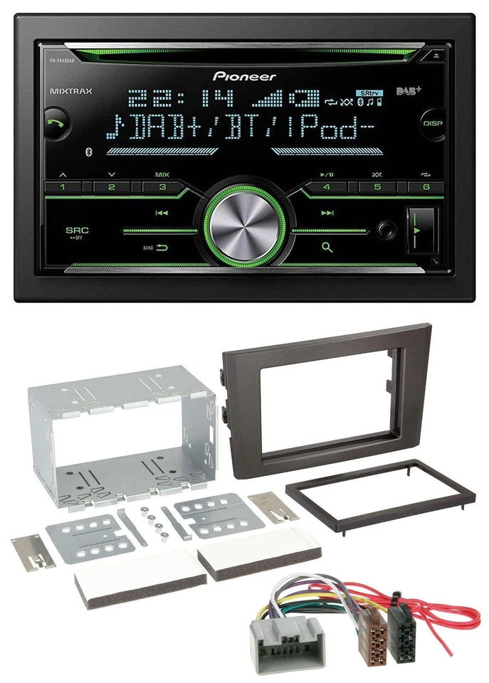 Pioneer Bluetooth MP3 DAB 2DIN USB CD Autoradio für Volvo XC 90 02-14 14 Pin - Bild 1 von 4