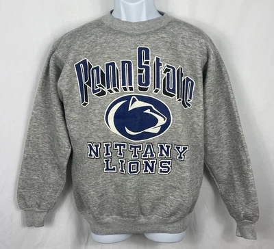 Suéter de Colección Años 90 Penn State Nittany Lions Gris Cuello Redondo Para Hombre Talla Mediana Foto 1 de 4