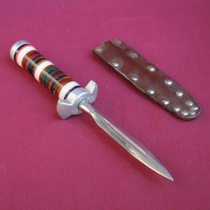 Alte USSR Prison Kunst Vintage Messer + Mantel Sowjetisch 10 "= 26cm - Picture 1 of 7