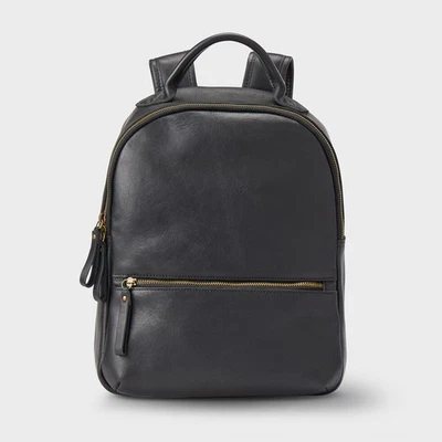 Mochila de cuero de por vida (color: negro) Foto 1 de 4