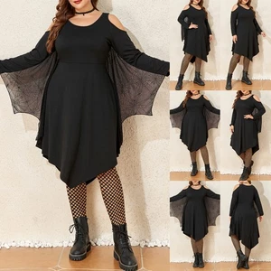 Plus Size Women Spiderweb Fancy Dress Gothic Steampunk Victorian Cosplay Costume - Picture 1 of 16
