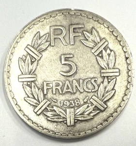Coin 5 Francs 1938 France Nickel REF81923 - Picture 1 of 2