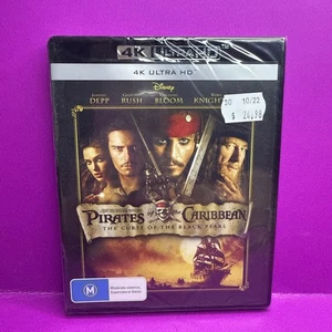 BRAND NEW! Pirates Of The Caribbean The Curse Of The Black Pearl 4K Ultra HD UHD - Bild 1 von 3