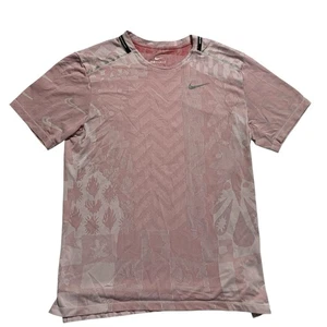 Nike Shirt Mens Small Dri Fit Miler Running Short Sleeve Wild Tech knit Jacquard - Picture 1 of 8