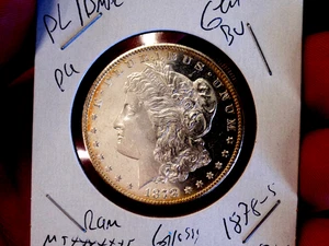 MORGAN SILVER DOLLAR 1878 S GEM BU PL/DMPL MONSTER GLASSY HIGH GRADE MS++++++ - Picture 1 of 6