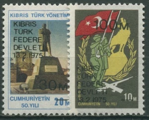 Türkisch-Zypern 1975 Proklamierung der autonomen Regierung 8/9 postfrisch - Picture 1 of 1