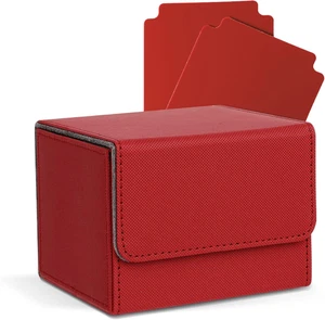MTG Deck Box con 2 Divisori, Deck Box Commander Grande Capacità Adatto 100+ Doppio - Foto 1 di 12