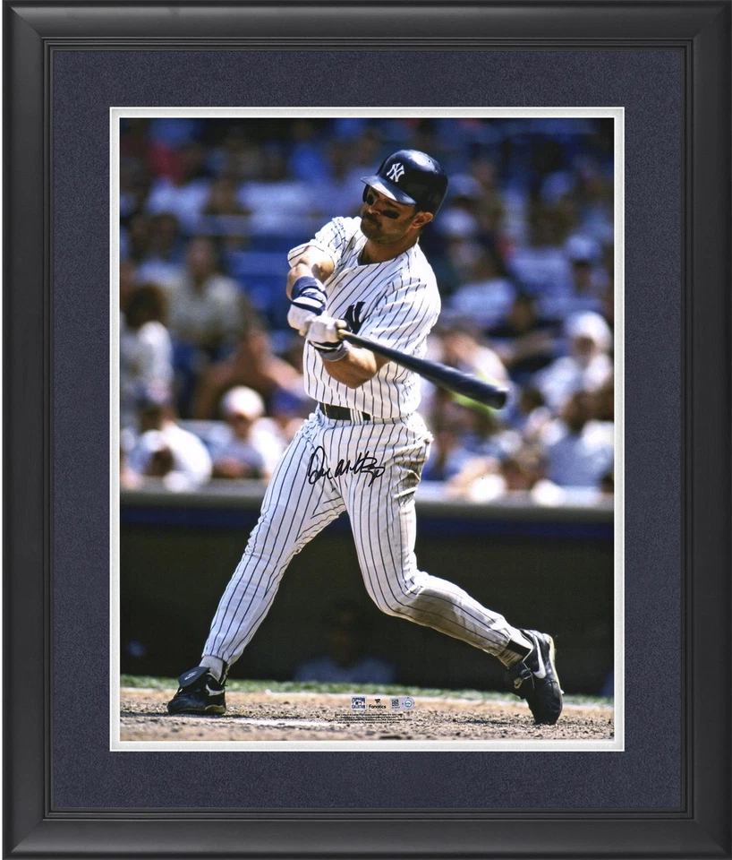 Don Mattingly Yankees Enmarcado Firmado 16x20 Camiseta a Rayas Golpear Foto Foto 1 de 1