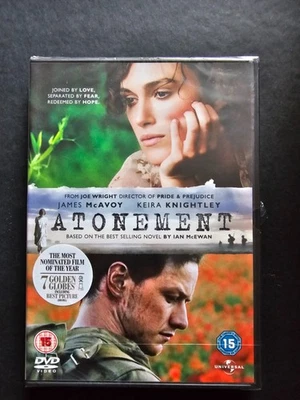 Atonement (2007) DVD James McAvoy Keira Knightley BRAND NEW SEALED - Image 1 of 2