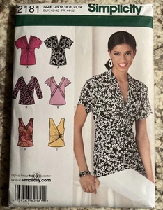Simplicity 2181 Misses Stricktop Größe 16, 18, 20, 22, 24 Jahre 2011 neu ungeschnitten - Bild 1 von 7