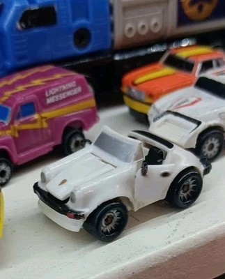 Micro Máquinas Deluxe Porsche 911 Blanco 1988 Galoob Vintage Foto 1 de 3