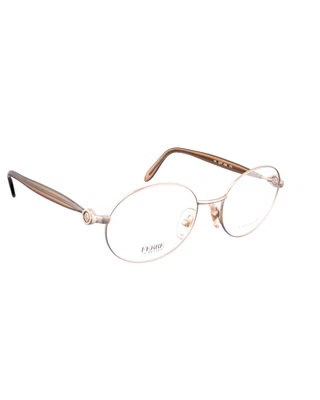 Óculos retrô marrom oval anos 00 Gianfranco Ferre - Imagem 1 de 3