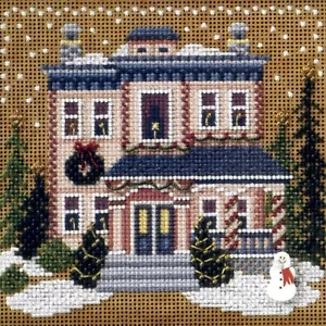 Kit de punto de cruz Victorian House Mill Hill 2006 botones y cuentas invierno - Imagen 1 de 3