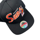 Phoenix Suns Hat - Black Classic Script Redline Snapback - Mitchell & Ness