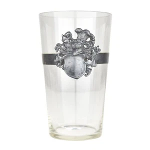 Antik Jugendstil Becher / Bierglas mit versilbertem Studentica Ornament WMF - Bild 1 von 7