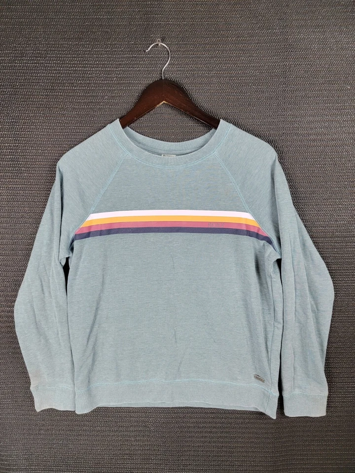 Roxy Sudadera Mujer Talla Mediana Desteñido Surf Skate Pullover Foto 1 de 4