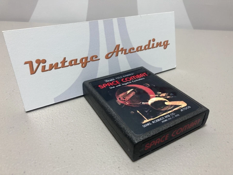 Space Combat (Atari 2600) Game Cartridge, Custom Replacement Label NTSC - Image 1 of 1