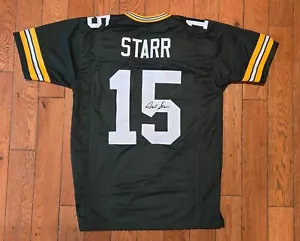 Bart Starr Facsimile Autographed Packers Custom Reprint Jersey Size XL - Picture 1 of 3