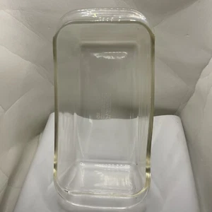 PYREX 213 Loaf Bread Pan Clear 1.5 Quart 8.5" x 4.5" x 2.5" Chip - Picture 1 of 2