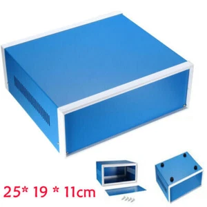 Metall Leergehäuse Alugehäuse Elektronik Netzteil Gehäuse Box 25x19x11cm DHL - Bild 1 von 12
