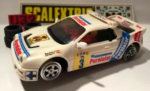 Slot Car SCX SCALEXTRIC EXIN 8320 Ford RS200 #20 Purolator Sainz-Moya - Bild 1 von 5