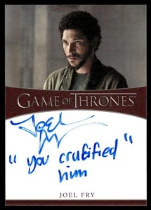 GAME OF THRONES IRON ANNIVERSARY Joel Fry INSCHRIFT AUTO - Bild 1 von 2