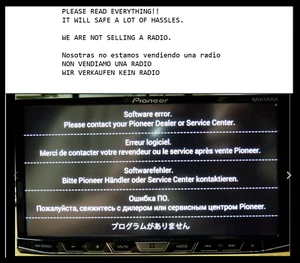 GENUINE PIONEER AVH-W4500NEX AVHW4500NEX SD CARD FIX SOFTWARE ERROR BOOT LOOP - Picture 1 of 5