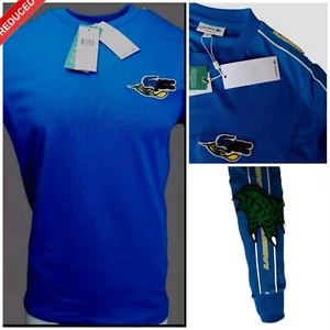 LACOSTE MARINA GRÁFICO MANGA COMPLETA TOP COCODRILO ESTAMPADO PATA ESPALDA/BRAZO TALLA 3 PRECIO DE VENTA SUGERIDO POR EL FABRICANTE 125 £ - Imagen 1 de 10