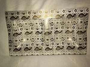 De Colección Georges Briard 2 Bien Relish Caramelo Snack Bandeja Plato Dorado Círculos Atómicos MCM - Imagen 1 de 7