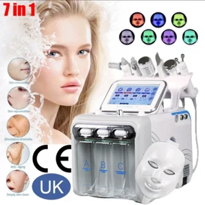7in1 Spa Hydra Water Facial Cleaner Aqua Peel Hydro Dermabrasion Machine UK - Picture 1 of 26