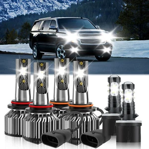 For Chevrolet Suburban 2500 2000-2006 LED Headlight Bulb + Fog Light Kit 26000LM - Foto 1 di 11