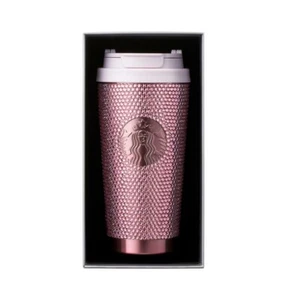 Vaso Starbucks Corea 2024 SS Yunseul estrás rosa 473 ml - Imagen 1 de 8