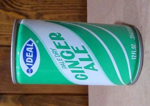 1970's Ideal Ginger Ale 12oz Steel Soda Can - Picture 1 of 6