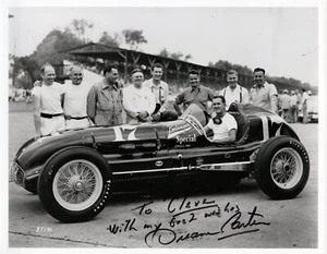 Authentic Duane Carter Signed 8x10 Photo INDYCAR INDY 500 AUTOGRAPH - Picture 1 of 1