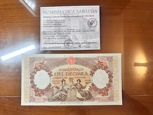 REPUBLIK BANKNOTE LIRE 10000 KÖNIGINNEN DES MEERES 21 8 1959 SPL zertifiziert - Bild 1 von 6