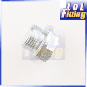 O2 Sensor Bung Plug M18 x 1.5 Zinc Plated Mild Stainless Stealth Male M18 Plug - Picture 1 of 3