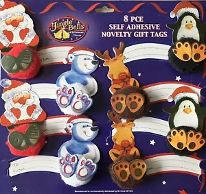 3 x Jingle Bells 8 lussuose etichette regalo autoadesive novità natalizie (24 etichette) - Foto 1 di 7