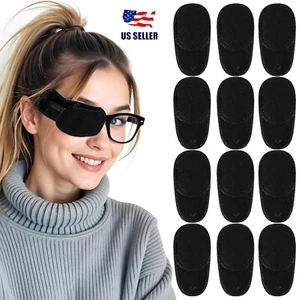 6Pcs Eye Patches for Adults Kids Medical Eye Patch for Glasses Black Soft USA - Picture 1 of 15