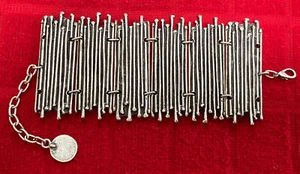 WOMAN’S LARGE LINKED BOHO CUFF BRACELET - Picture 1 of 23