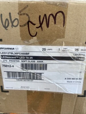 12 LED Light Bulb 12w 120/277v 36" T8 G13 5000K Daylight No Ballast Direct Wire - Image 1 of 4