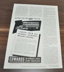 1941 Studebaker Truck Ad Clemans Line Edwards Semi-Trailers Federal Mogul - Picture 1 of 2