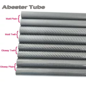 Carbon Fiber Tube OD30mm 32mm 33mm 34mm 35mm 36mm 38mm 40mm 3K Glossy Matt Pole - Picture 1 of 4